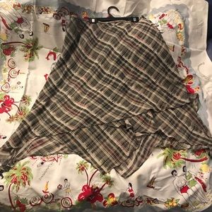 Beautiful plaid handkerchief skirt- like new